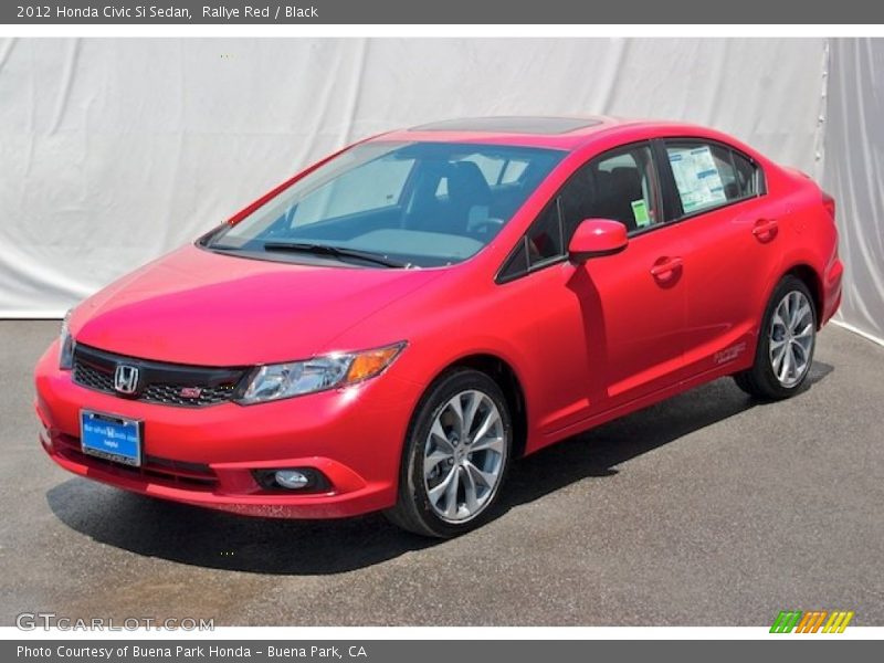 Rallye Red / Black 2012 Honda Civic Si Sedan