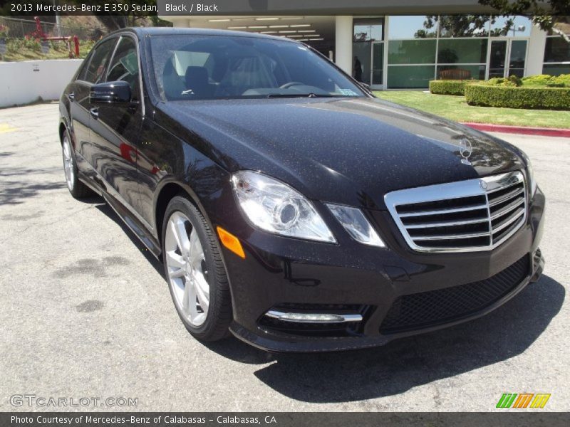 Black / Black 2013 Mercedes-Benz E 350 Sedan