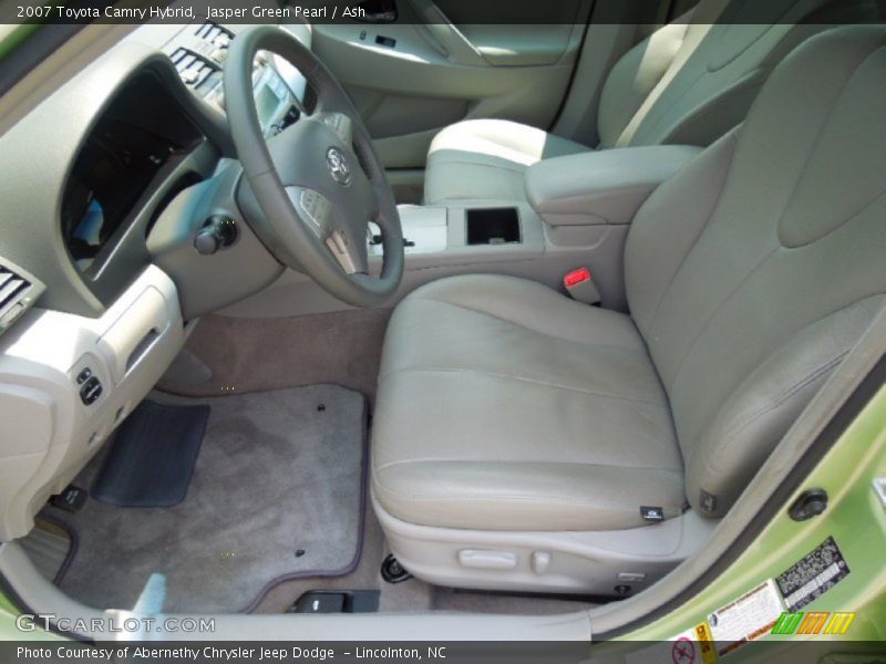 Front Seat of 2007 Camry Hybrid