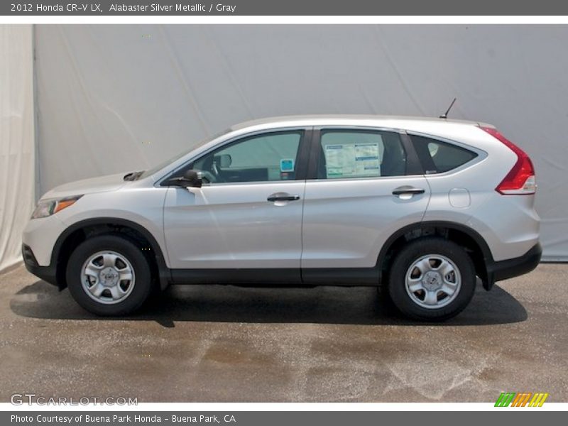 Alabaster Silver Metallic / Gray 2012 Honda CR-V LX