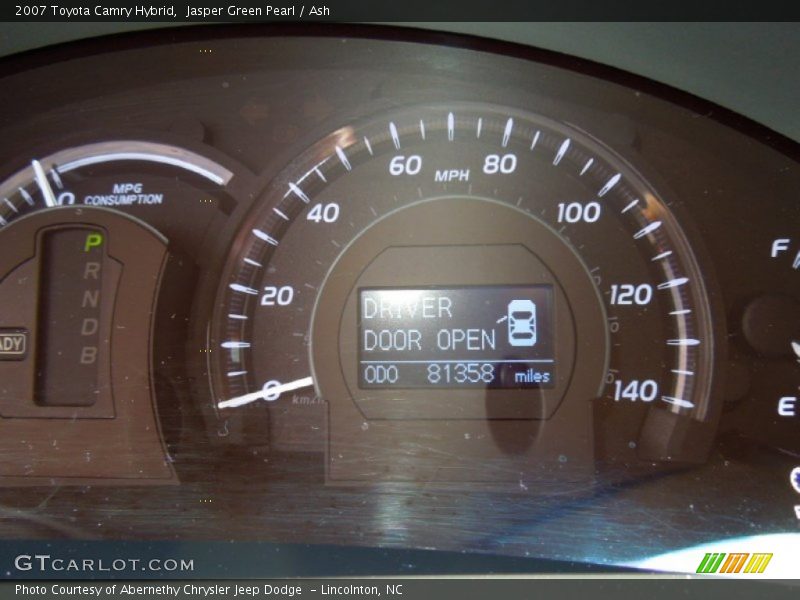 Jasper Green Pearl / Ash 2007 Toyota Camry Hybrid