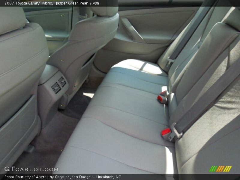 Rear Seat of 2007 Camry Hybrid