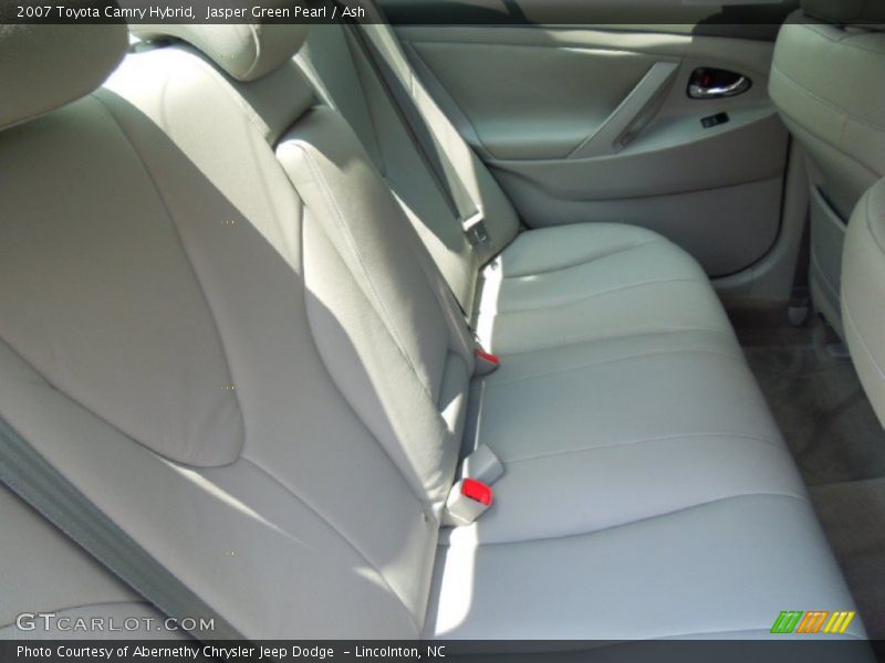 Rear Seat of 2007 Camry Hybrid