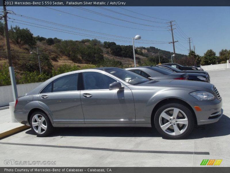 Palladium Silver Metallic / Ash/Grey 2013 Mercedes-Benz S 550 Sedan