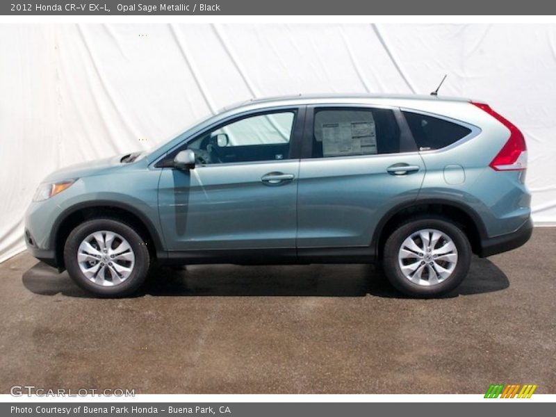 Opal Sage Metallic / Black 2012 Honda CR-V EX-L