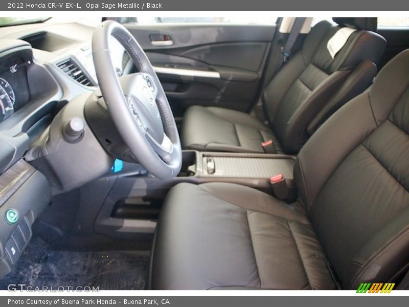 Opal Sage Metallic / Black 2012 Honda CR-V EX-L