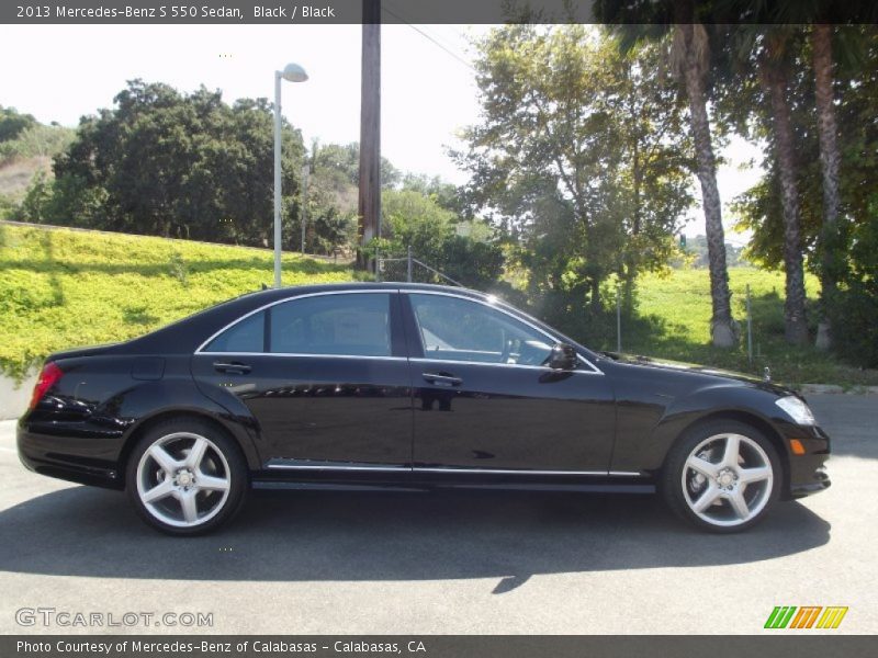 Black / Black 2013 Mercedes-Benz S 550 Sedan