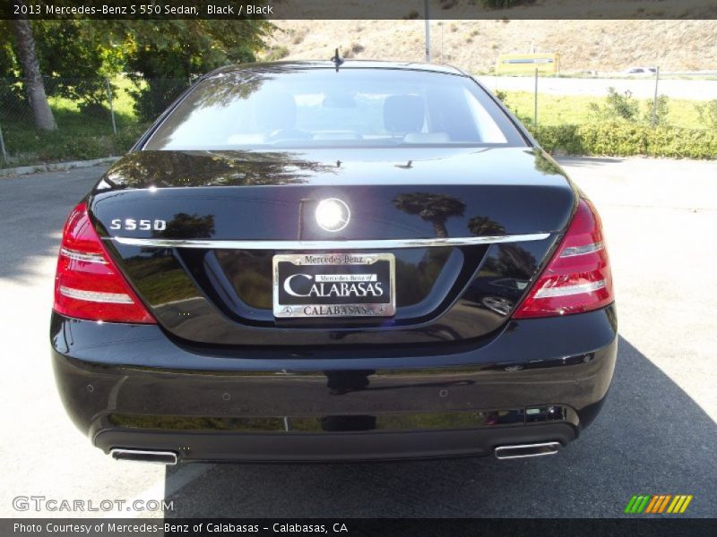 Black / Black 2013 Mercedes-Benz S 550 Sedan