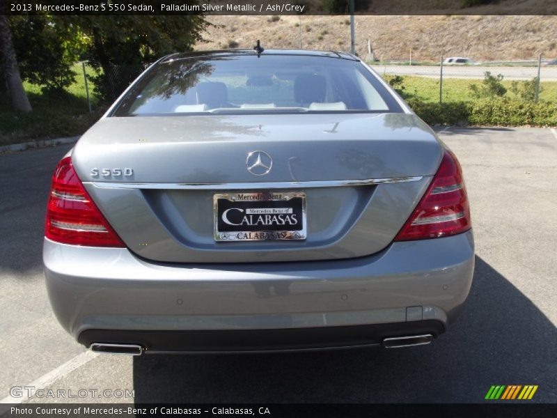 Palladium Silver Metallic / Ash/Grey 2013 Mercedes-Benz S 550 Sedan