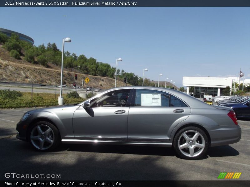 Palladium Silver Metallic / Ash/Grey 2013 Mercedes-Benz S 550 Sedan
