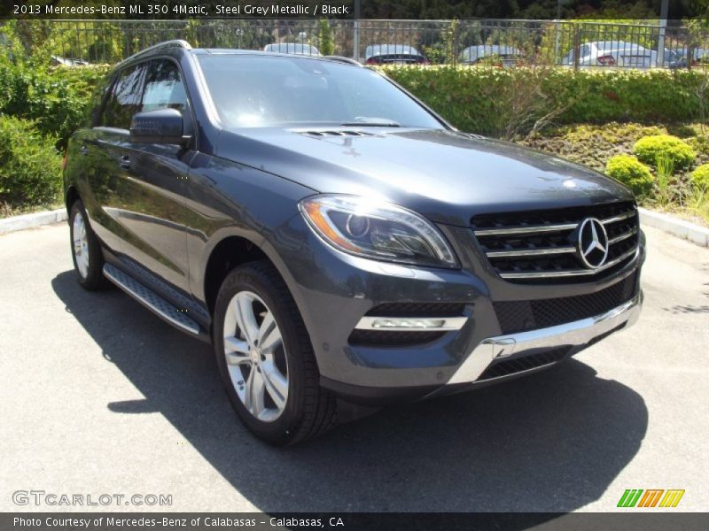 Steel Grey Metallic / Black 2013 Mercedes-Benz ML 350 4Matic