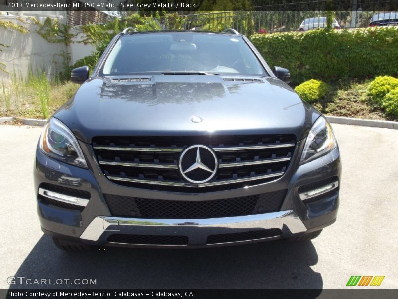 Steel Grey Metallic / Black 2013 Mercedes-Benz ML 350 4Matic