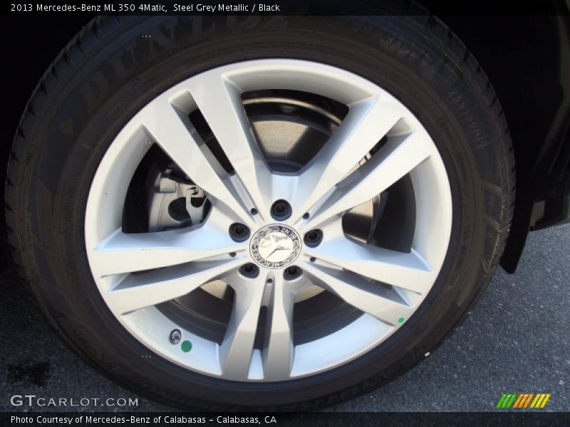 Steel Grey Metallic / Black 2013 Mercedes-Benz ML 350 4Matic