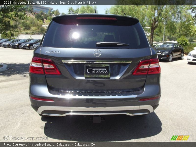 Steel Grey Metallic / Black 2013 Mercedes-Benz ML 350 4Matic