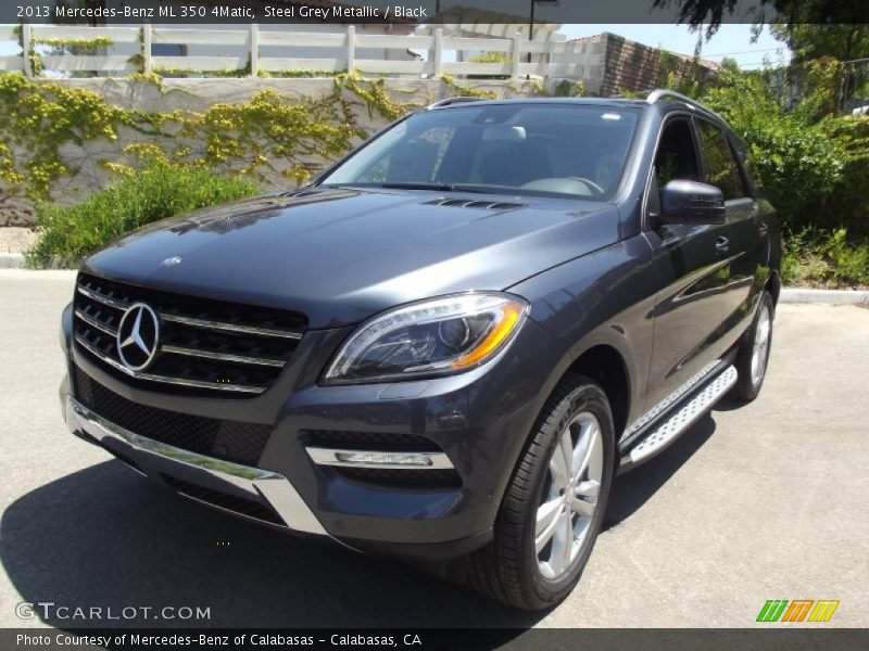 Steel Grey Metallic / Black 2013 Mercedes-Benz ML 350 4Matic