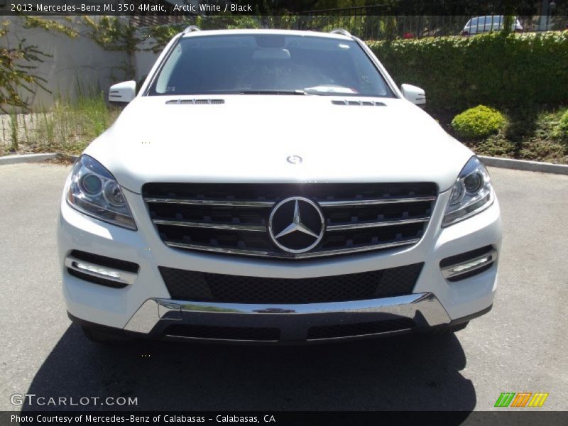 Arctic White / Black 2013 Mercedes-Benz ML 350 4Matic