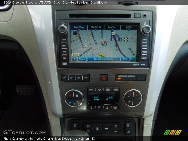 Cyber Gray Metallic / Light Gray/Ebony 2009 Chevrolet Traverse LTZ AWD
