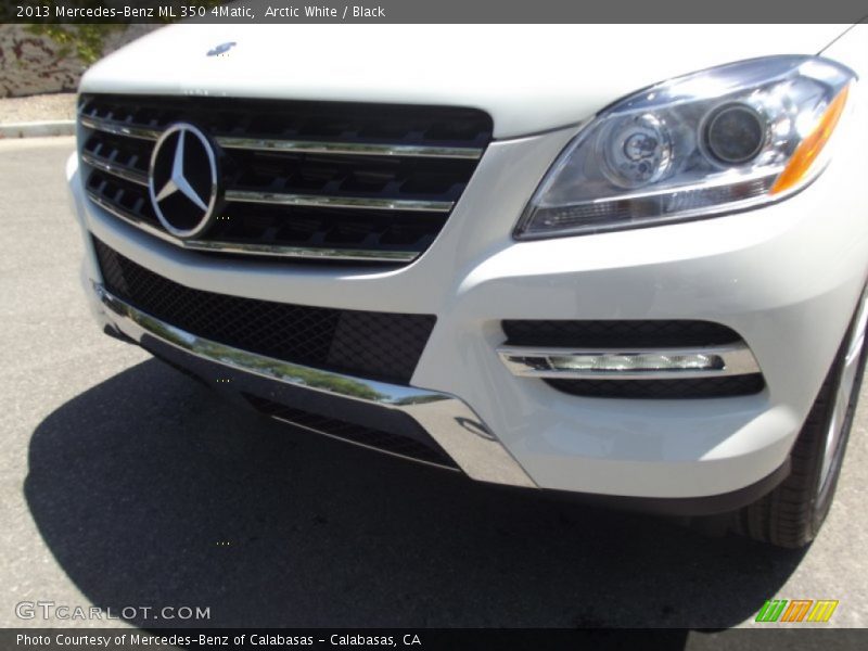 Arctic White / Black 2013 Mercedes-Benz ML 350 4Matic