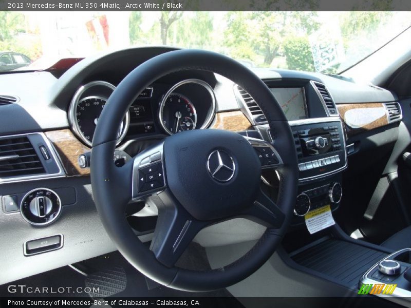 Arctic White / Black 2013 Mercedes-Benz ML 350 4Matic