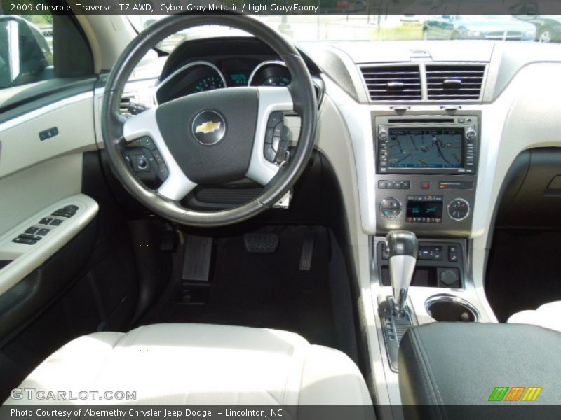 Cyber Gray Metallic / Light Gray/Ebony 2009 Chevrolet Traverse LTZ AWD