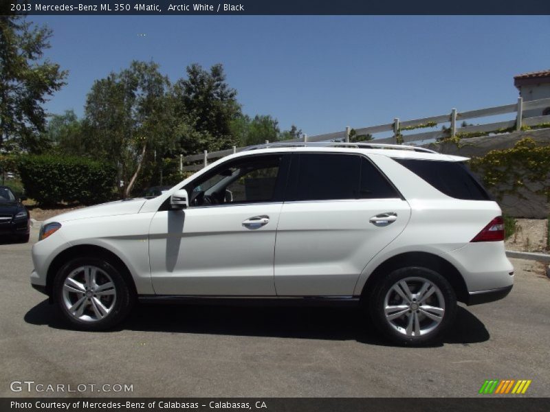 Arctic White / Black 2013 Mercedes-Benz ML 350 4Matic