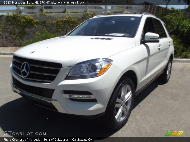 Arctic White / Black 2013 Mercedes-Benz ML 350 4Matic