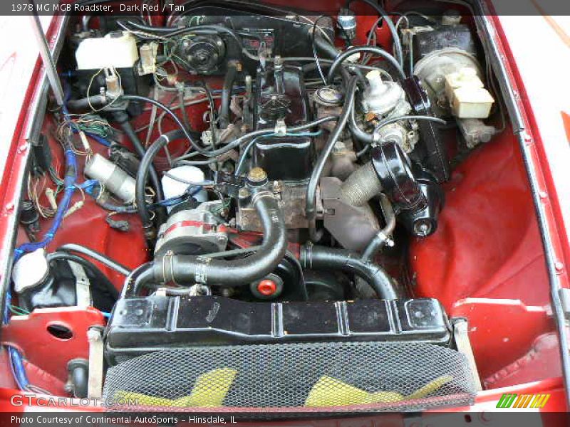  1978 MGB Roadster  Engine - 1.8 Liter OHV 8-Valve 4 Cylinder