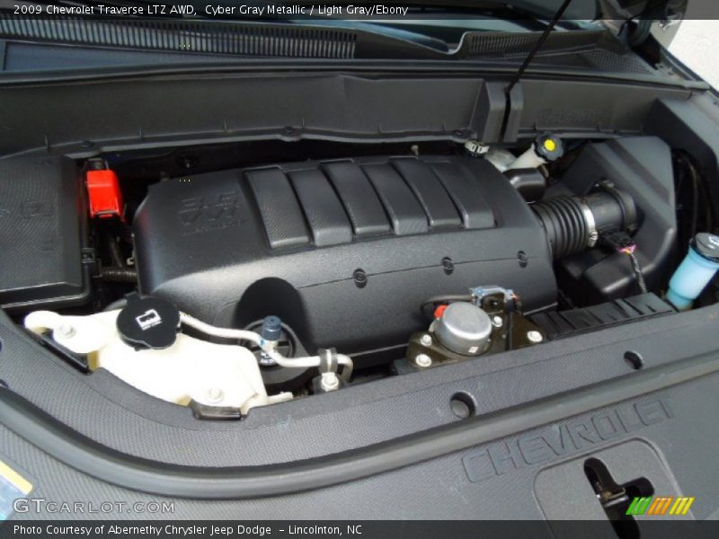 Cyber Gray Metallic / Light Gray/Ebony 2009 Chevrolet Traverse LTZ AWD