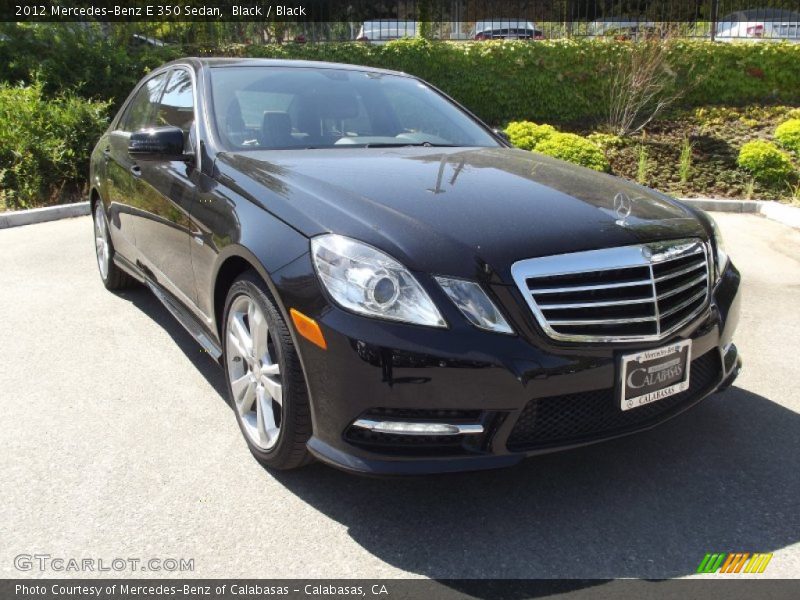 Black / Black 2012 Mercedes-Benz E 350 Sedan
