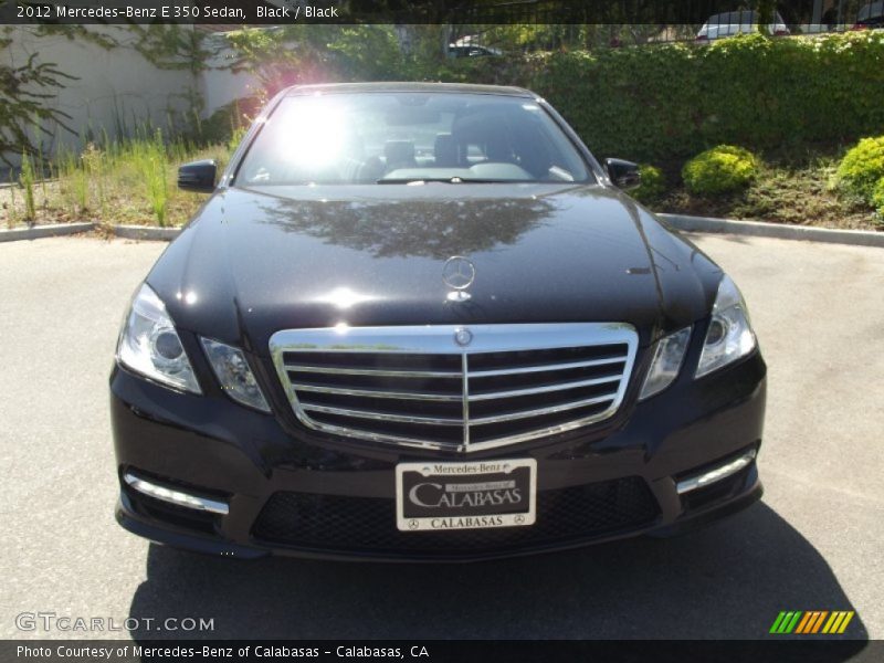 Black / Black 2012 Mercedes-Benz E 350 Sedan