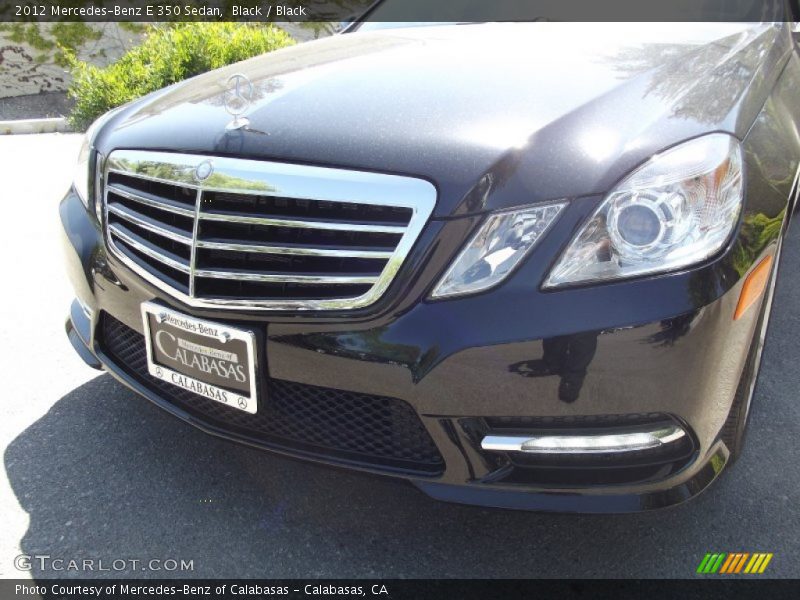 Black / Black 2012 Mercedes-Benz E 350 Sedan