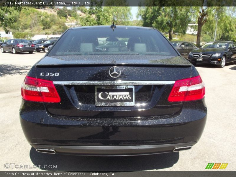 Black / Black 2012 Mercedes-Benz E 350 Sedan
