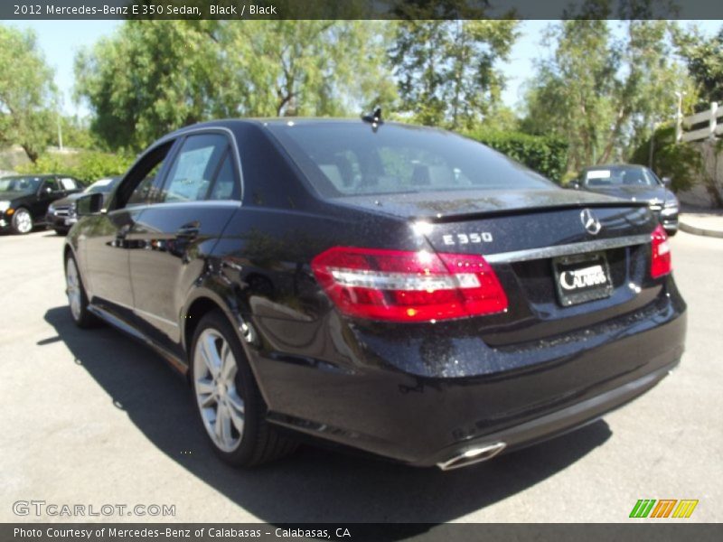 Black / Black 2012 Mercedes-Benz E 350 Sedan