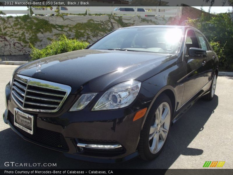 Black / Black 2012 Mercedes-Benz E 350 Sedan