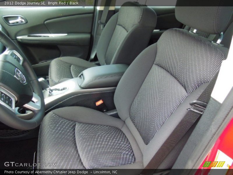 Bright Red / Black 2012 Dodge Journey SE