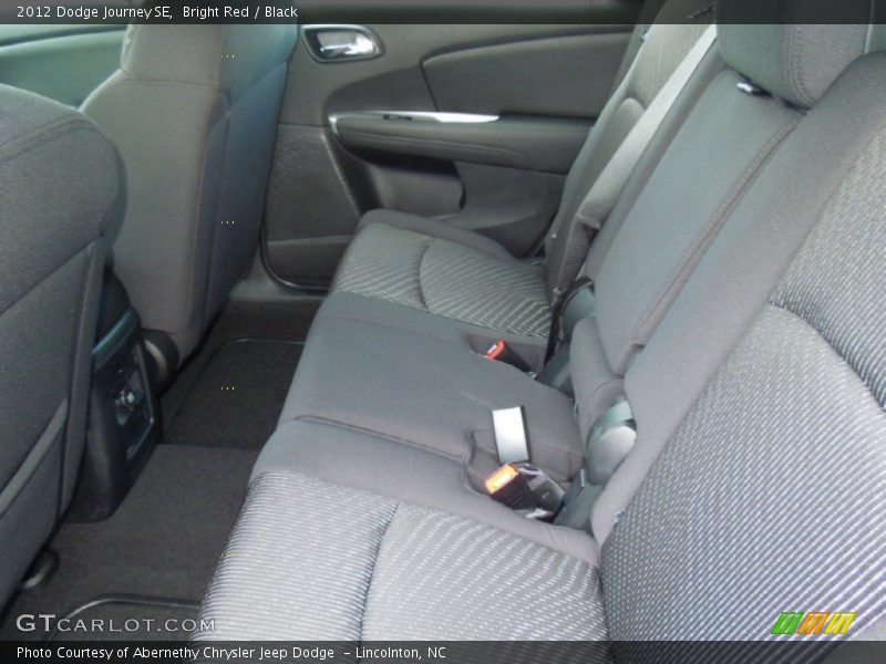 Bright Red / Black 2012 Dodge Journey SE
