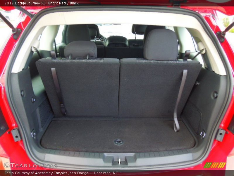Bright Red / Black 2012 Dodge Journey SE