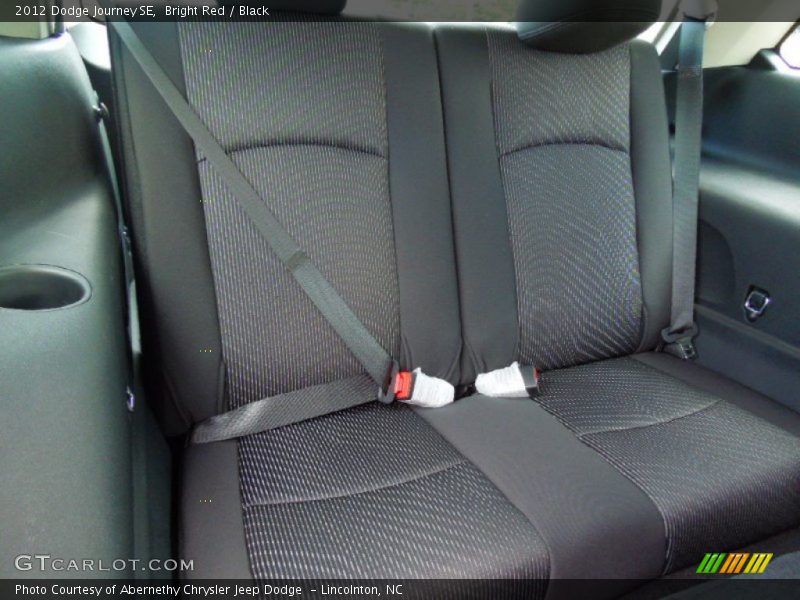 Bright Red / Black 2012 Dodge Journey SE
