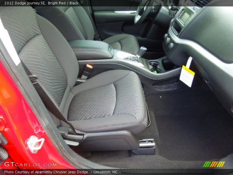Bright Red / Black 2012 Dodge Journey SE