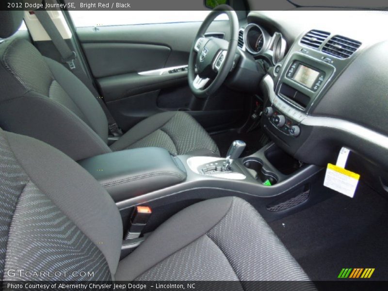 Bright Red / Black 2012 Dodge Journey SE