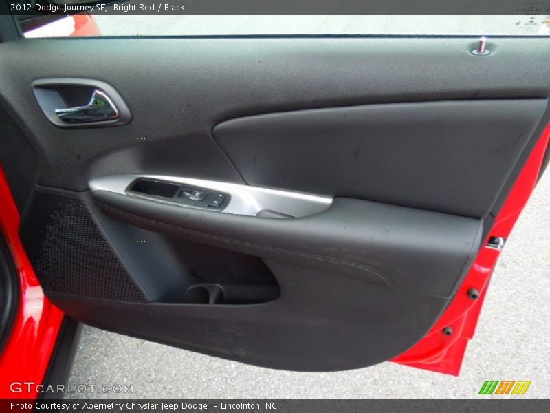 Bright Red / Black 2012 Dodge Journey SE