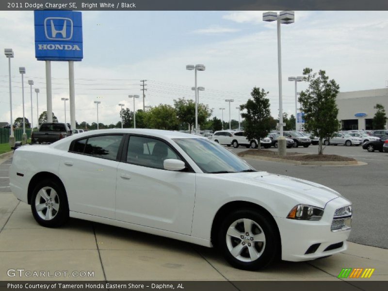 Bright White / Black 2011 Dodge Charger SE