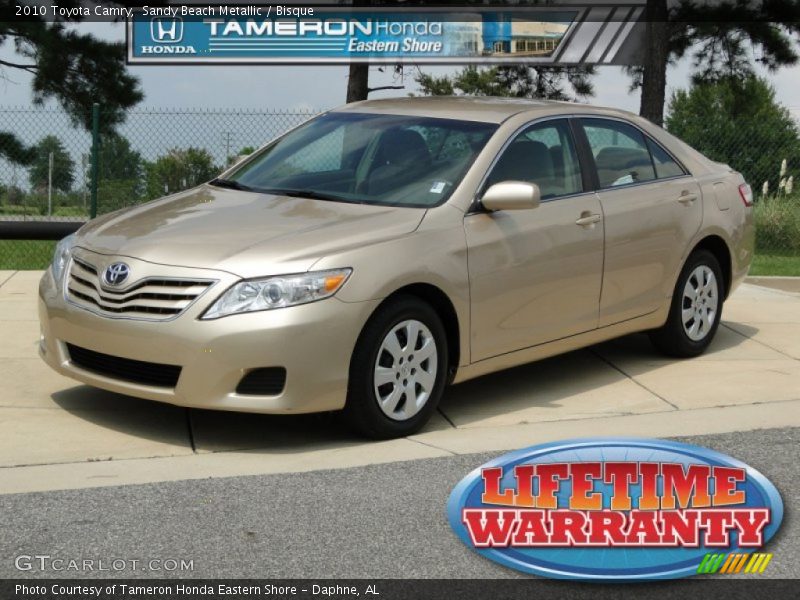 Sandy Beach Metallic / Bisque 2010 Toyota Camry