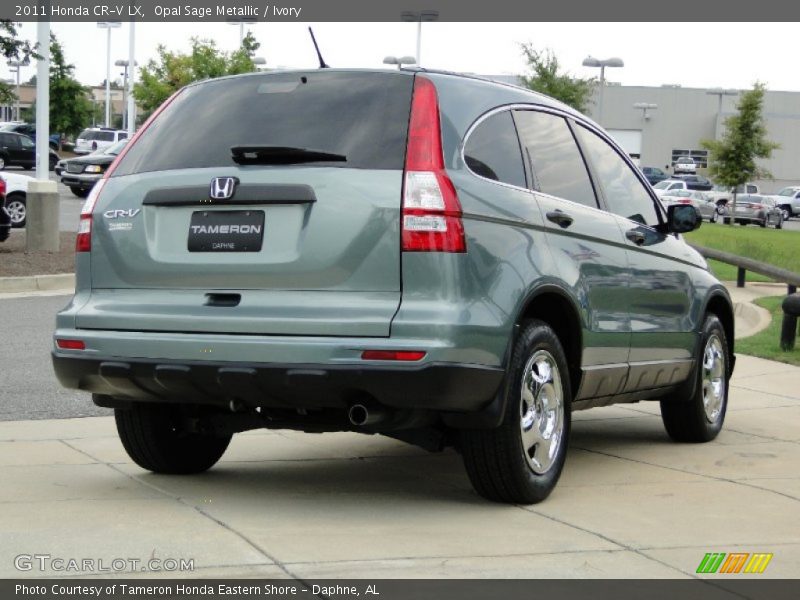 Opal Sage Metallic / Ivory 2011 Honda CR-V LX