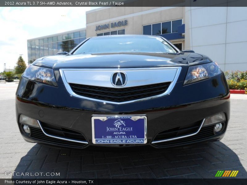 Crystal Black Pearl / Taupe 2012 Acura TL 3.7 SH-AWD Advance