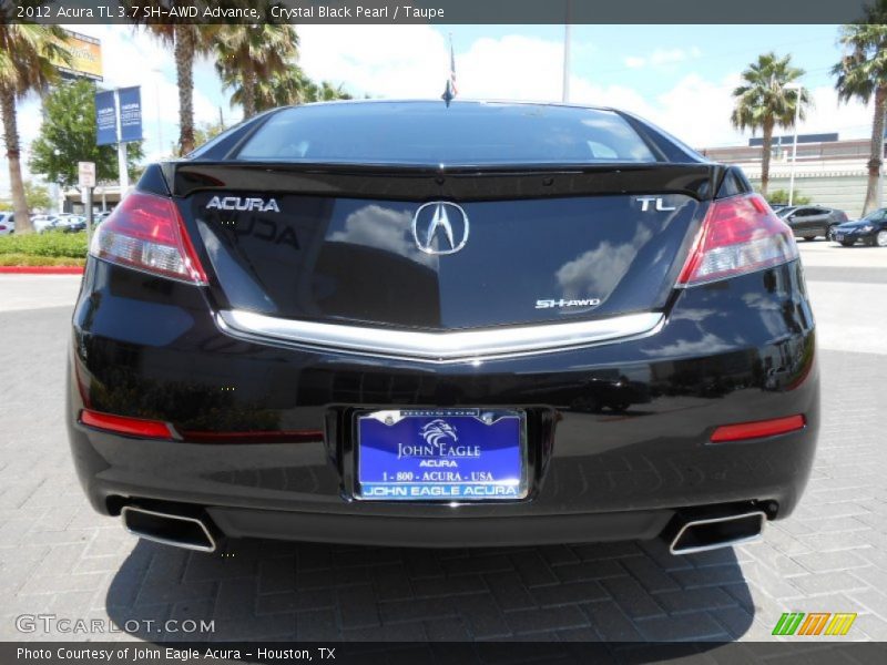 Crystal Black Pearl / Taupe 2012 Acura TL 3.7 SH-AWD Advance