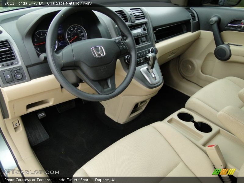 Opal Sage Metallic / Ivory 2011 Honda CR-V LX