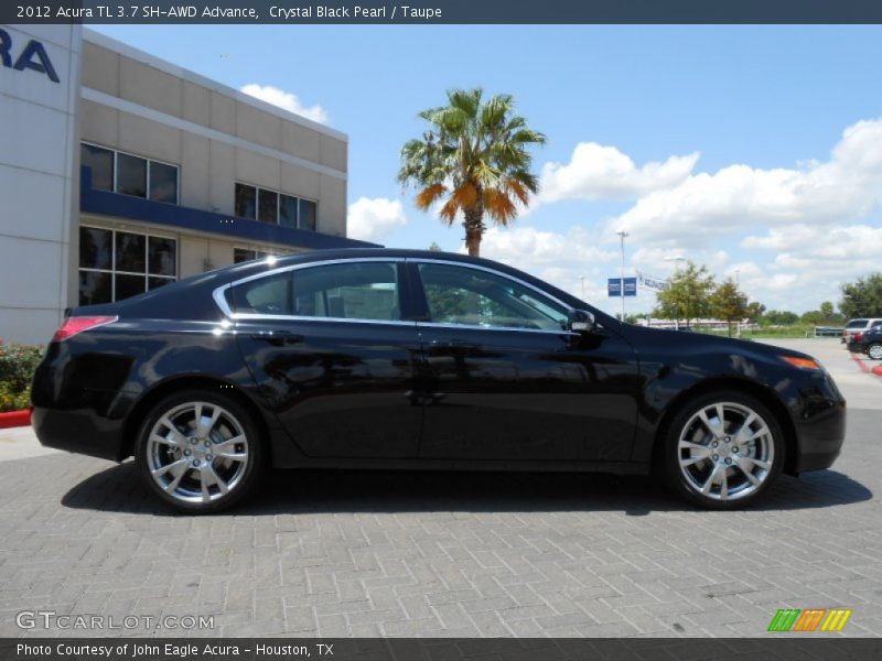 Crystal Black Pearl / Taupe 2012 Acura TL 3.7 SH-AWD Advance