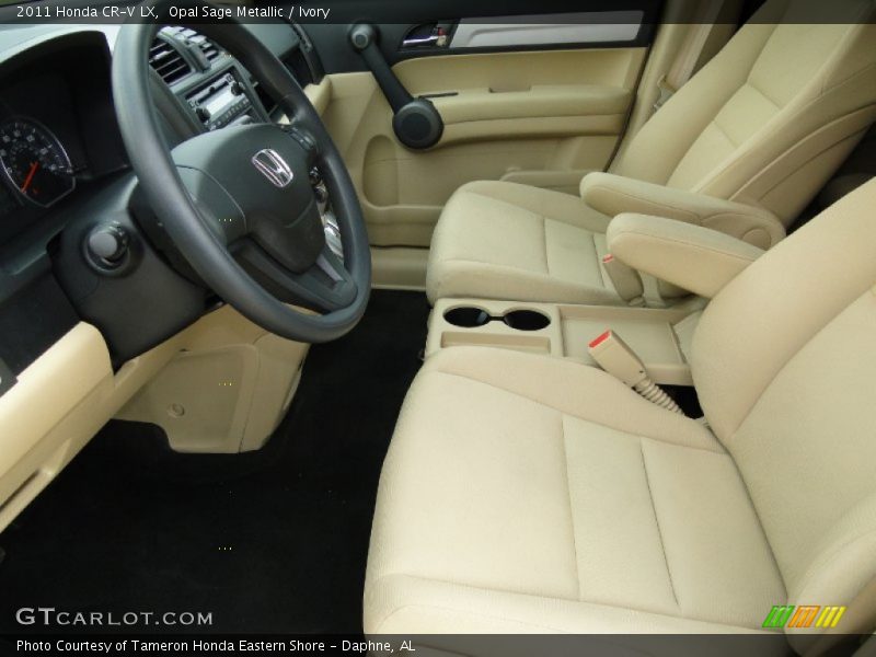 Opal Sage Metallic / Ivory 2011 Honda CR-V LX
