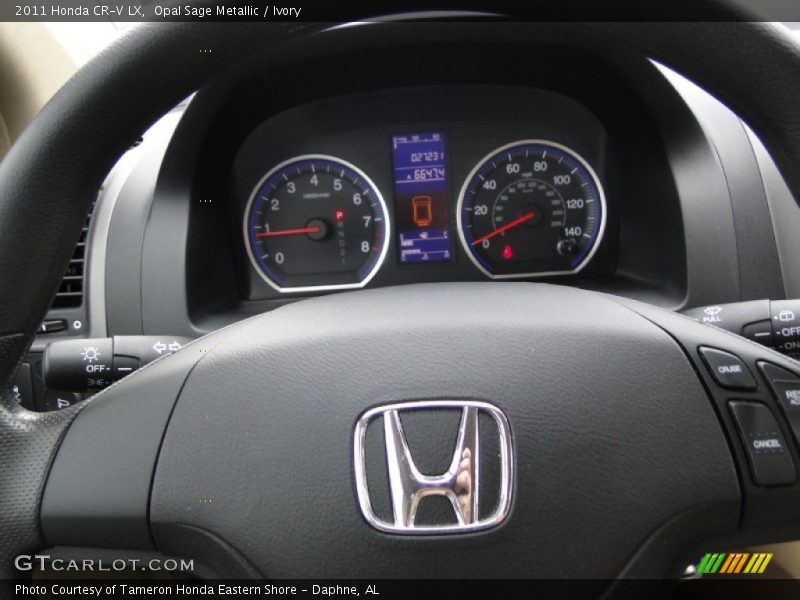 Opal Sage Metallic / Ivory 2011 Honda CR-V LX